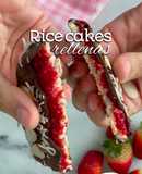 Galletas de arroz rellenas veganas