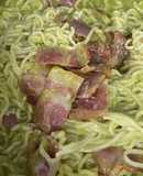 Mỳ xốt bơ thịt xông khói