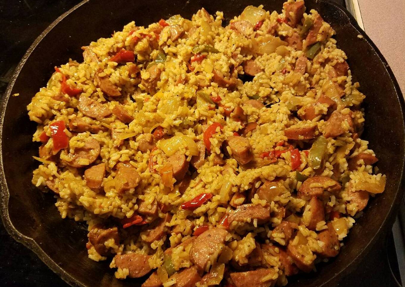 Kielbasa and rice (wv style)