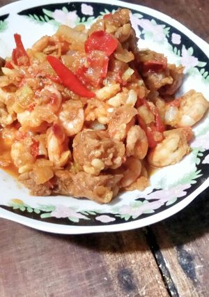 Foto resep Sambel goreng udang