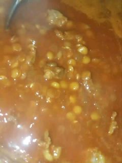 عکسی از دستور عدسی با گوشت
