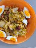 Repollo salteado con chistorra en Thermomix o no