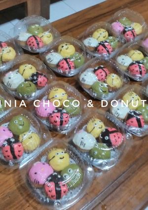Foto resep Donat Mini Karakter (eggless)