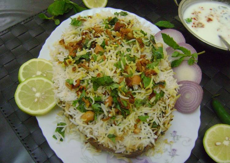 Upside down Mutton Biryani Upside down Mutton Biryani