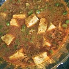 A picture of Matar paneer vegetable.