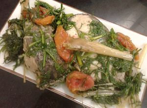 Hình của món Cá hấp bia.