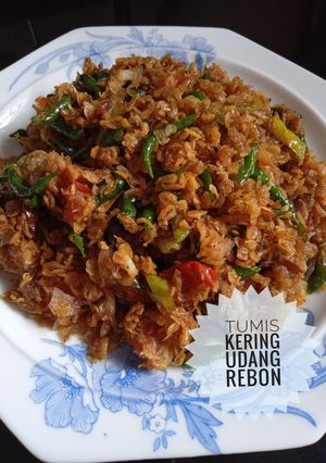 Foto resep Tumis Kering Udang Rebon Cabe Ijo