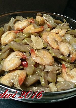 Foto resep Tumis pare & udang