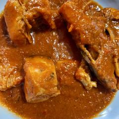 A picture of Fish stew.