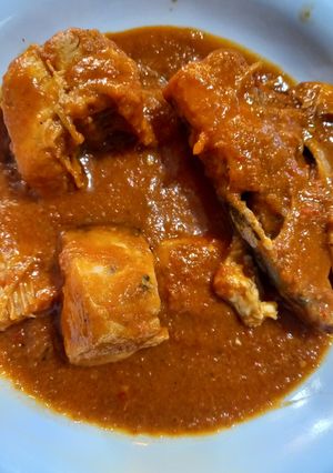 A picture of Fish stew.