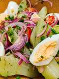Salada de chuchu com ovo