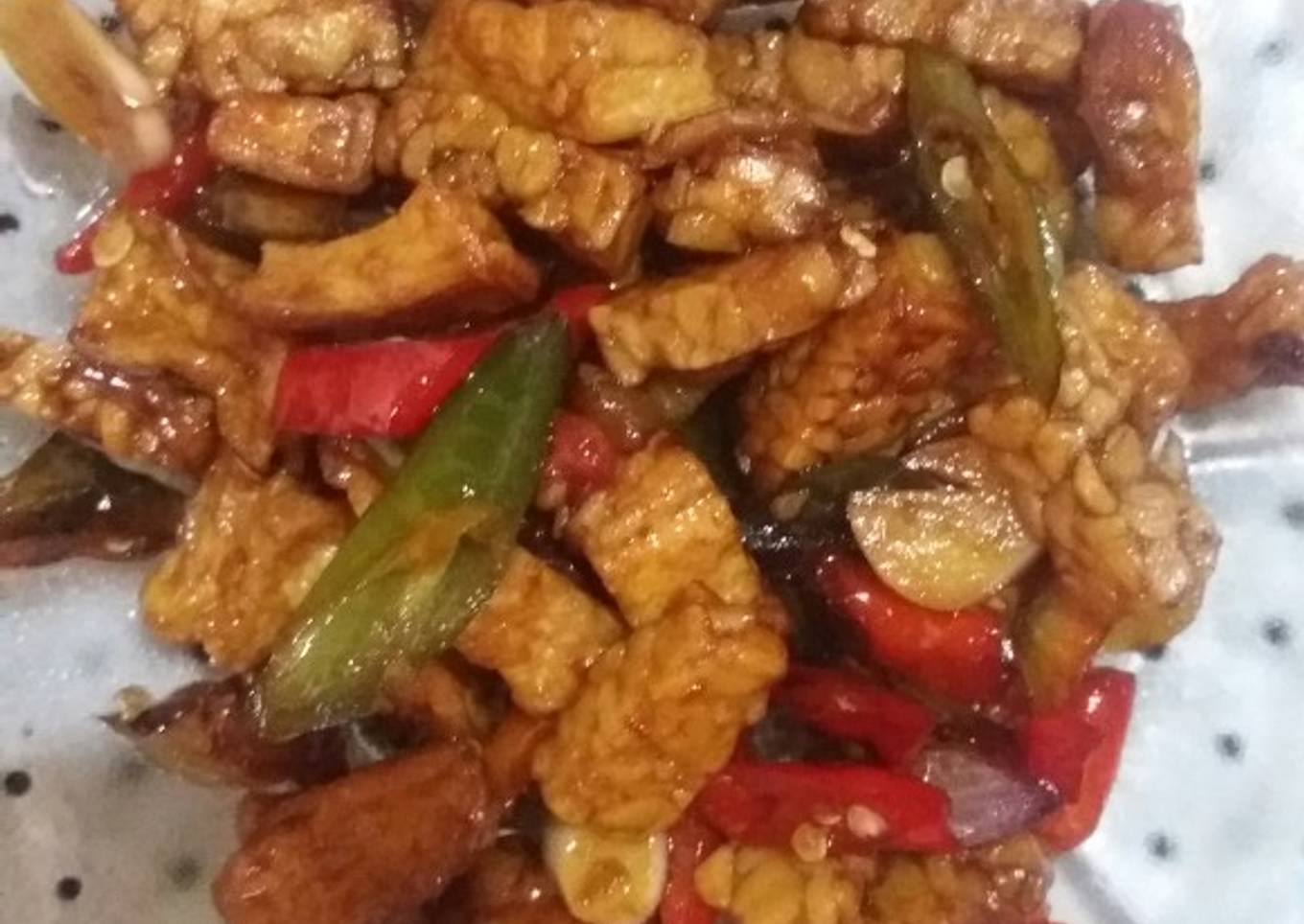 Tumis Tempe Tahu Pedas