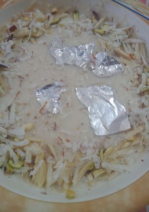 A picture of Creamy kheer recipe.