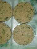 Hamburguesas vegetales de papa y espinaca