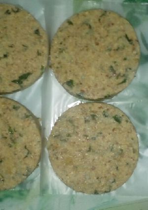 Una foto de Hamburguesas vegetales de papa y espinaca
