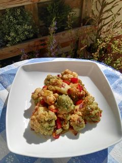 Una foto de Romanesco al pimentón