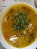 Sopa de zapallo con verduras