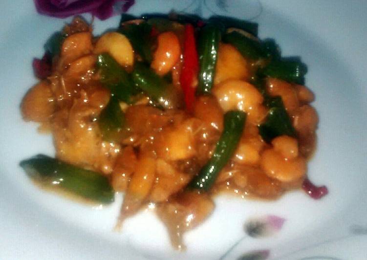 Tumis Udang Asam Manis