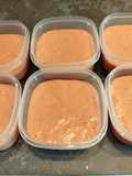Helado o crema fría proteica con fresas y plátanos a tu gusto