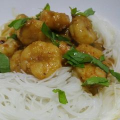 A picture of Ginger hot spicy prawns.