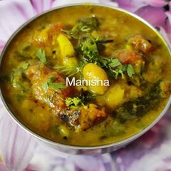 A picture of Alu chi Patal Bhaji(अळूचं फदफदे).