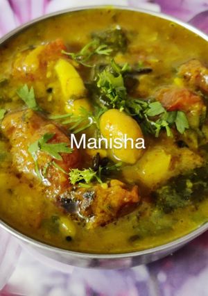 A picture of Alu chi Patal Bhaji(अळूचं फदफदे).