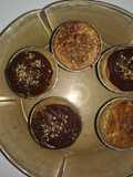 Muffins fit rellenos de chocolate y fresa