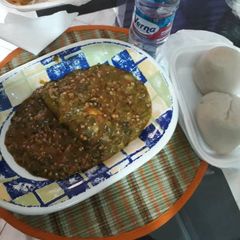 A picture of Okro soup.