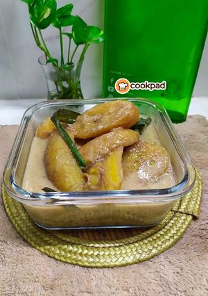 Gambar Pengat Pisang Sagu Hijau