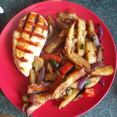 A picture of Syn free salt and pepper chips MSG Free.