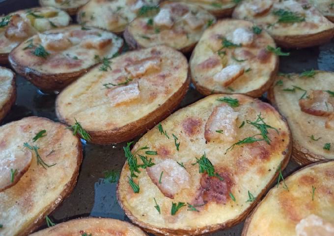 Картофельные лодочки – кулинарный рецепт
