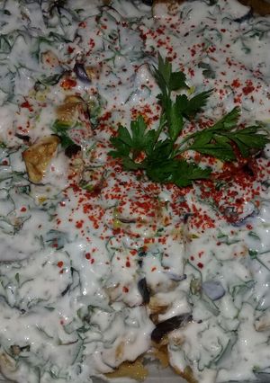 صورة لوصفة فتة باذنجان