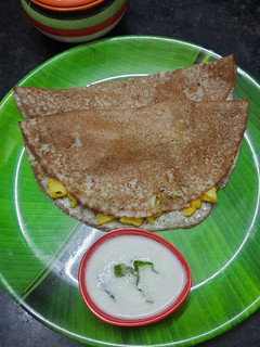 A picture of Quinoa Dosa.