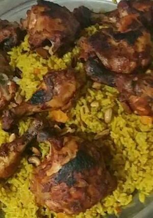 صورة لوصفة كبسة على الطريقة السوريه