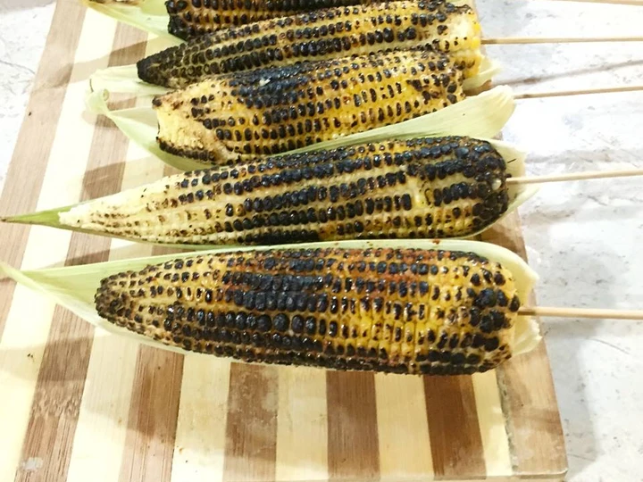 Easy Way Make 100% local - Roast Corn and Sweet Potato Pie which Delicious