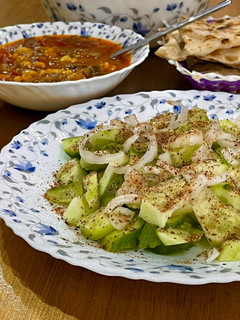 عکسی از دستور سالاد خيار و سماق