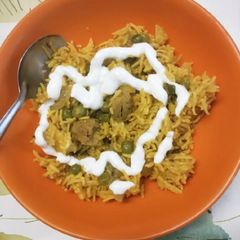A picture of Soya Veg Pulav.