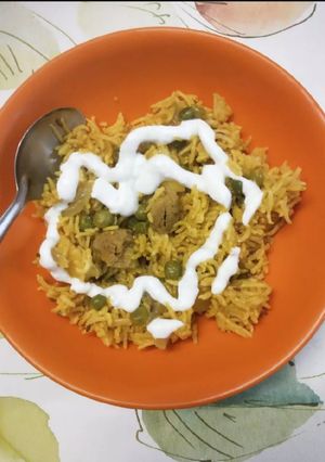 A picture of Soya Veg Pulav.