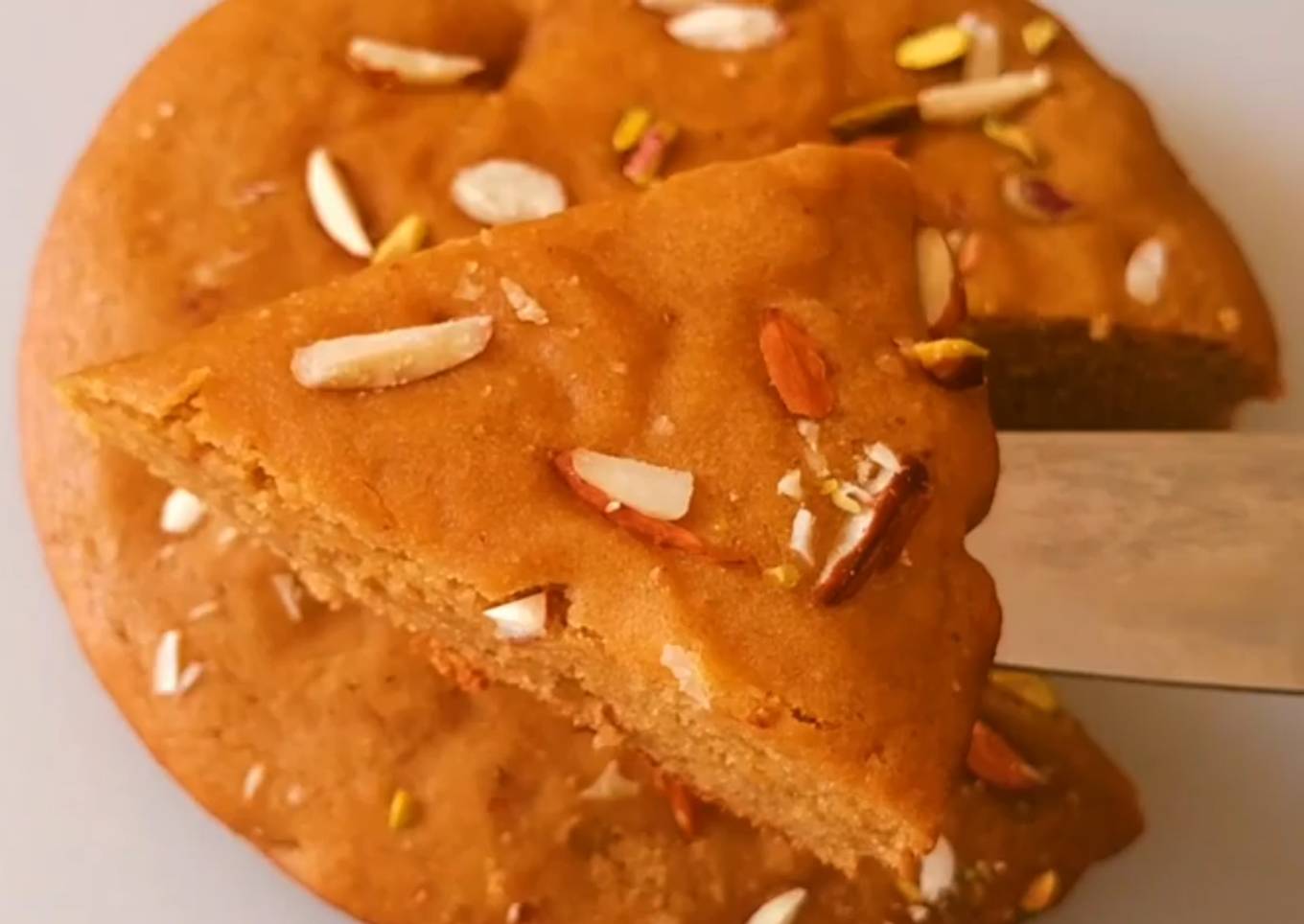 Wheatflour Banana Jaggery Cake