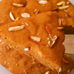 A picture of Wheatflour Banana Jaggery Cake.