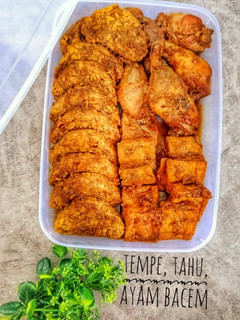 Foto resep Tempe, Tahu, Ayam Bacem