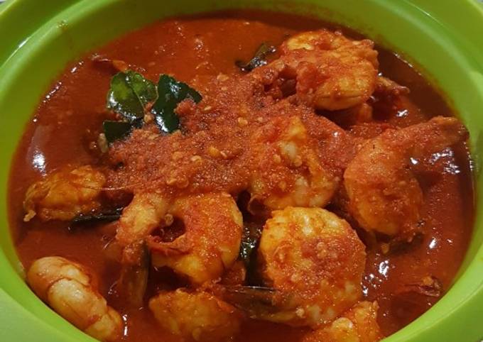 Udang Balado Pedas Manis