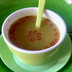 A picture of BOTTLE GAURD & DRUMSTICKS HEALTHY SOUP.
