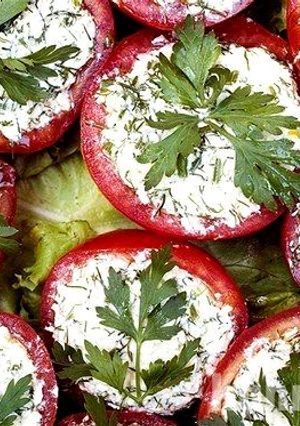 Фото Вкусная и быстрая помидорная закуска.