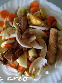 Una foto de Ensalada con caballa