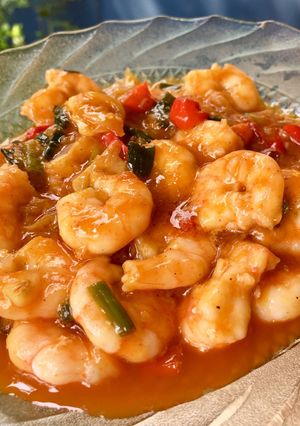 Foto resep Udang Saos Padang