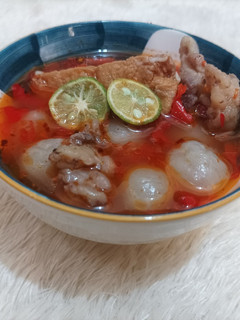Foto resep Cilok kuah pedas tetelan