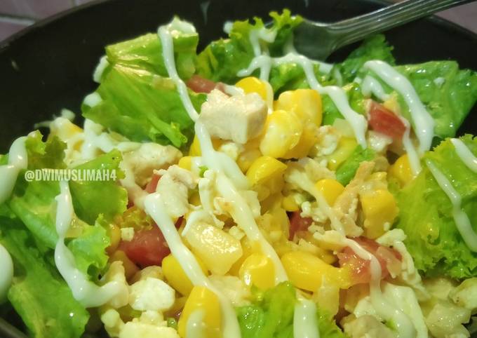 Rahasia Bikin Salad Sayur + Karbo + Protein | Healthy Food | For Diet Anti Gagal