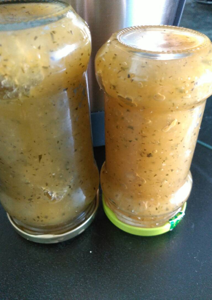 Una foto de Mermelada de calabacín y cebolla, en thermomix
