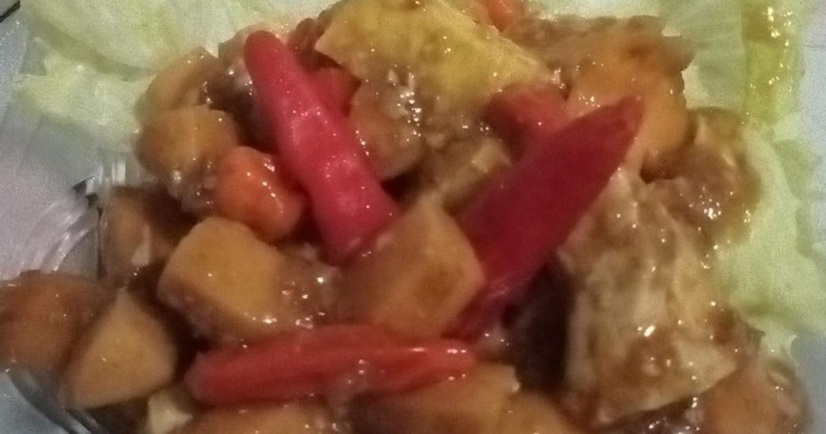 Sosis tahu asam manis